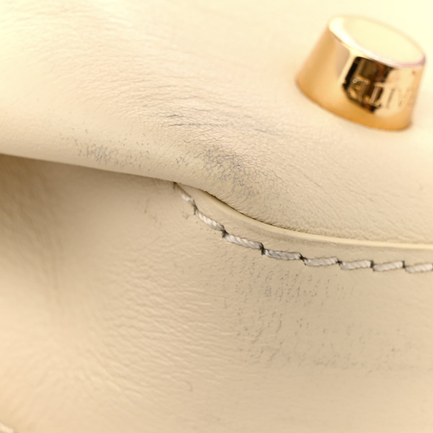 Khaite Calfskin Banded Florence Tote Cream 16 of 19
