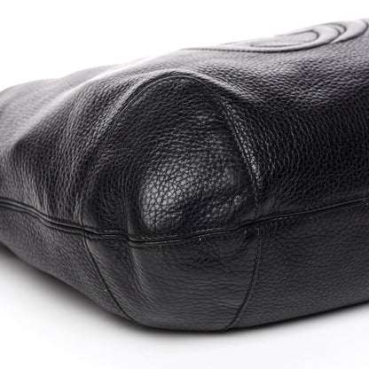 Gucci Pebbled Calfskin Medium Soho Chain Hobo Black 5 of 11