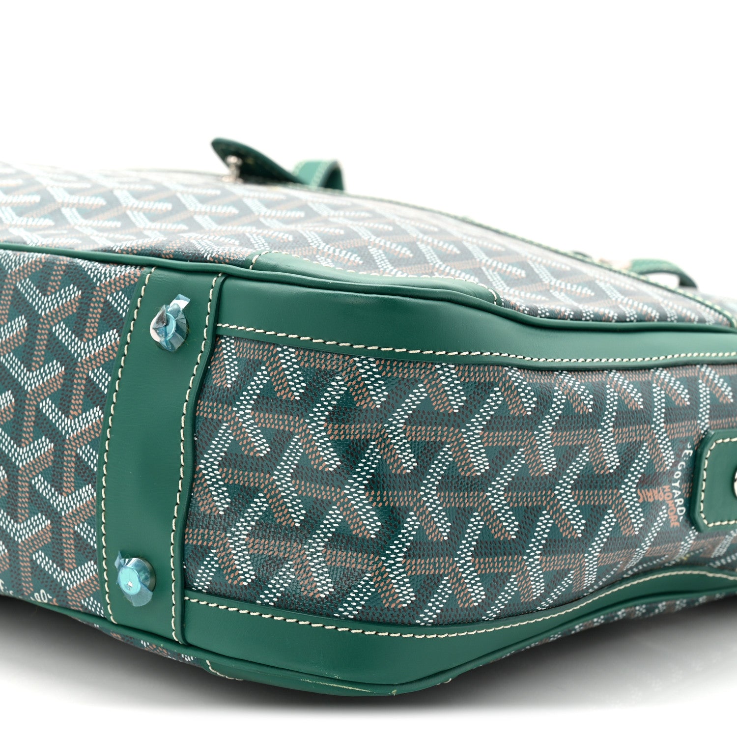 Goyard Goyardine Ambassade MM Briefcase Green 16 of 17