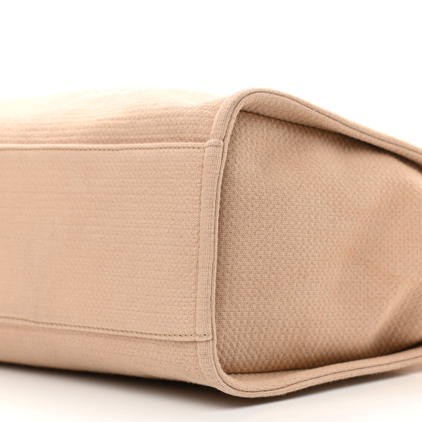Mixed Fibers Small Deauville Tote Beige