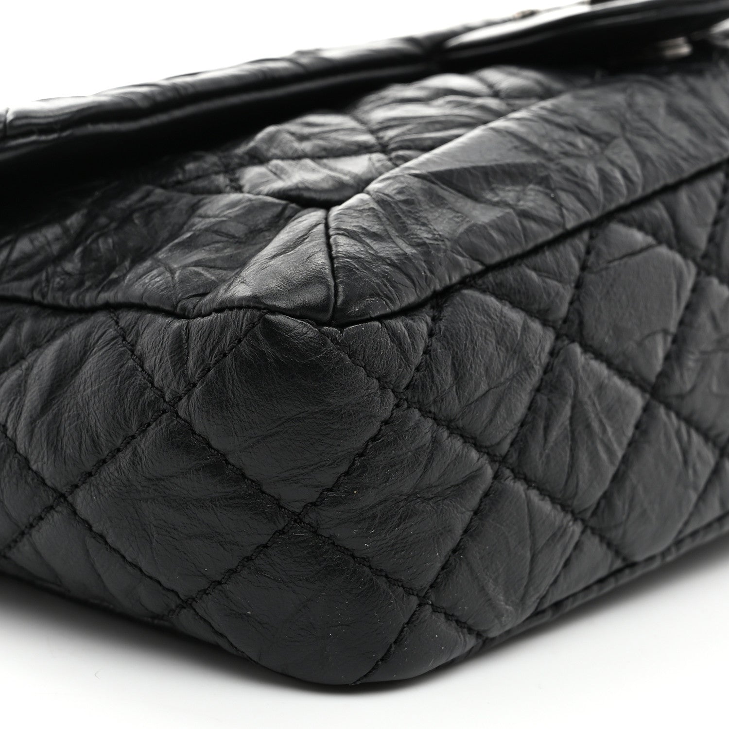 Chanel Aged Calfskin Coco Rider Flap Black 8 of 10