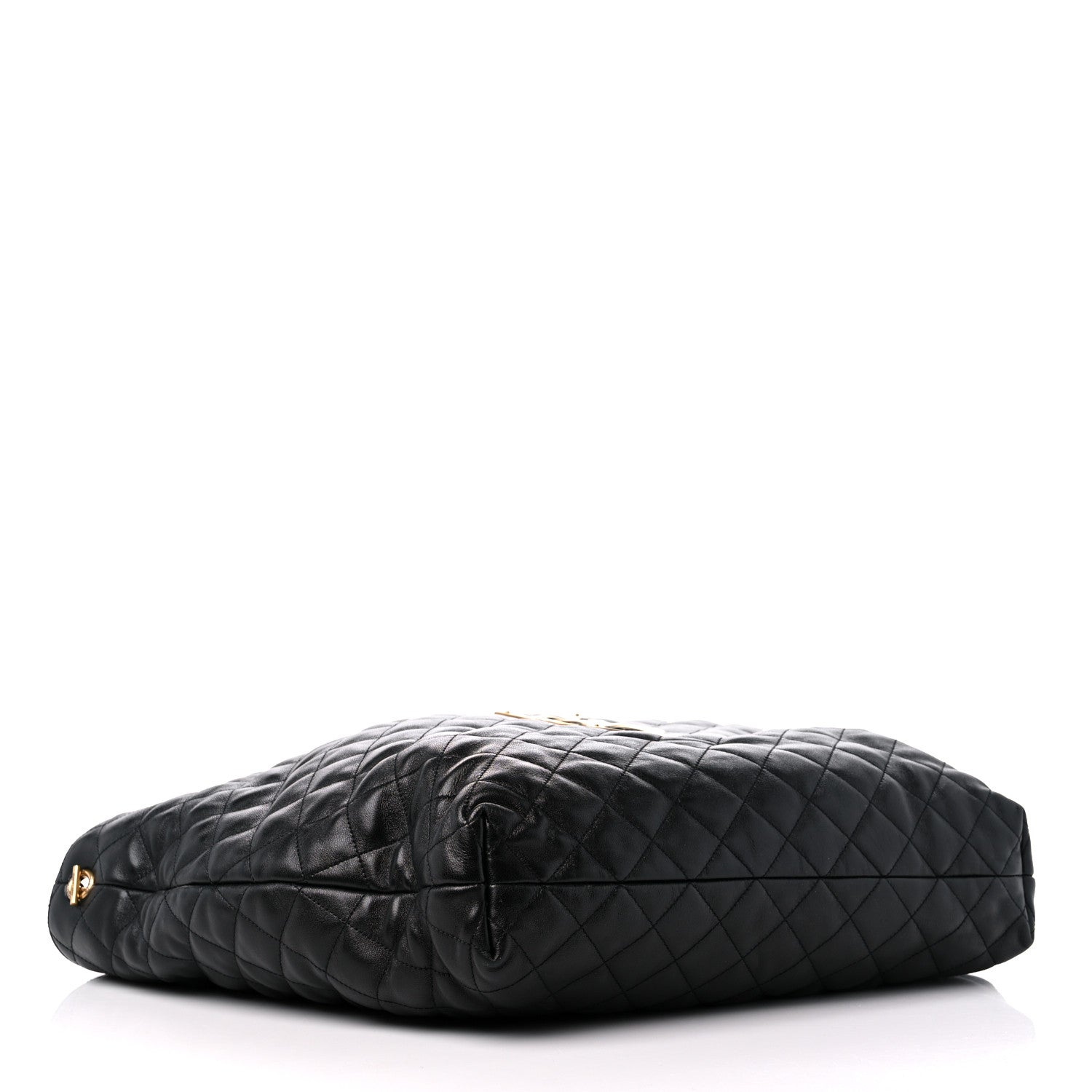Saint Laurent Lambskin Quilted Maxi Icare Shopping Tote Black 5 of 10