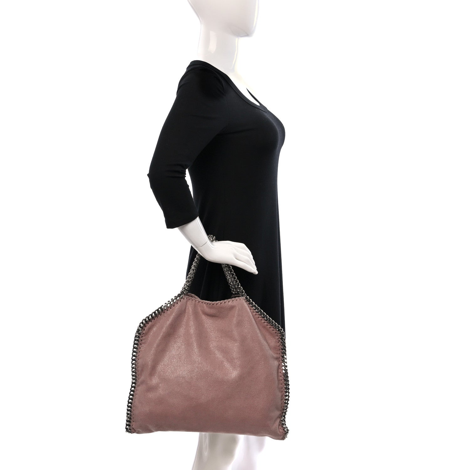 Stella McCartney Shaggy Deer Small Falabella Tote Pink 3 of 9