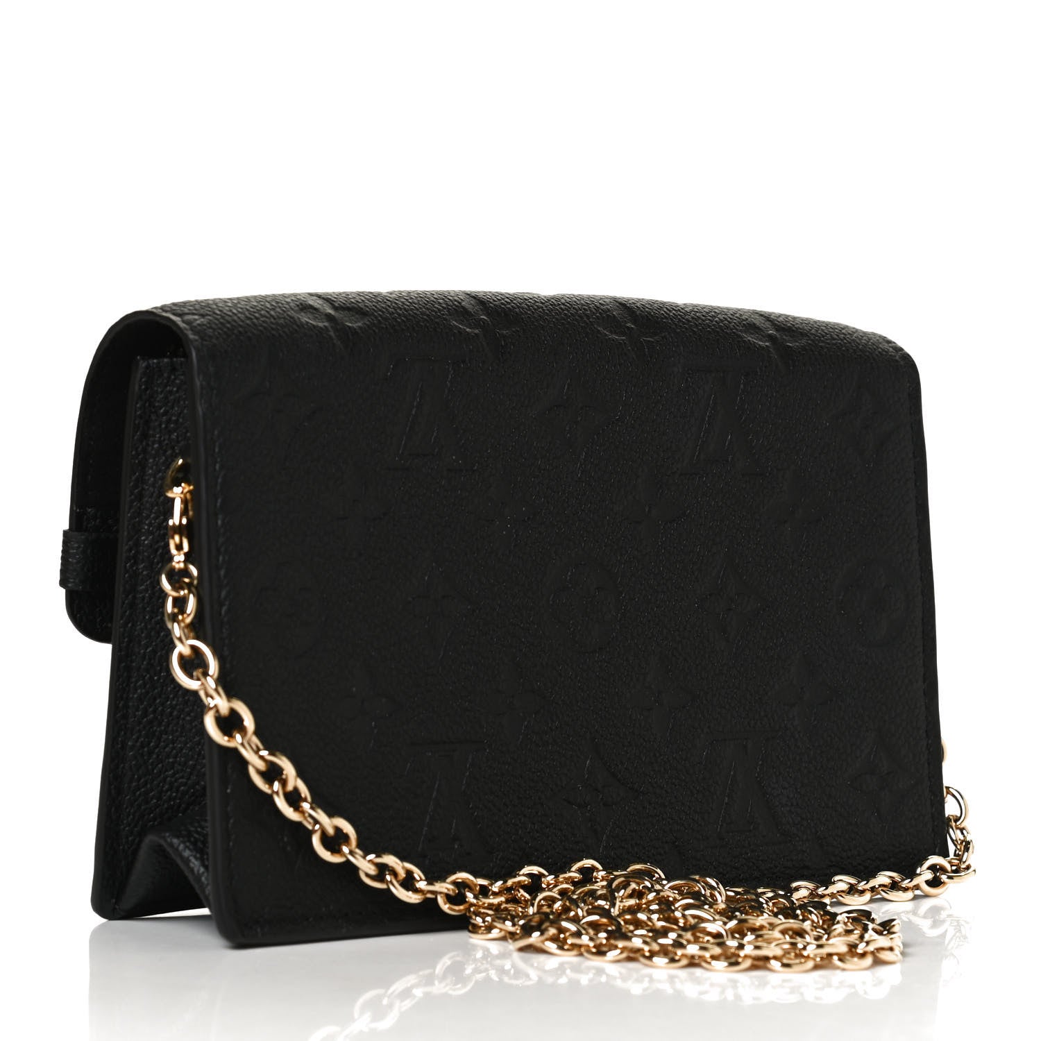 Louis Vuitton Empreinte Vavin Chain Wallet Black 3 of 12