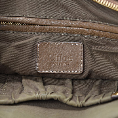 Chloe Calfskin Medium Marcie Satchel Barbour Khaki 5 of 19