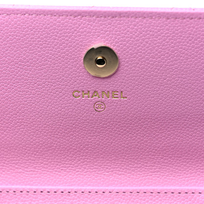 Chanel Caviar Quilted Business Affinity Clutch With Chain Flap Lilac 5 of 10