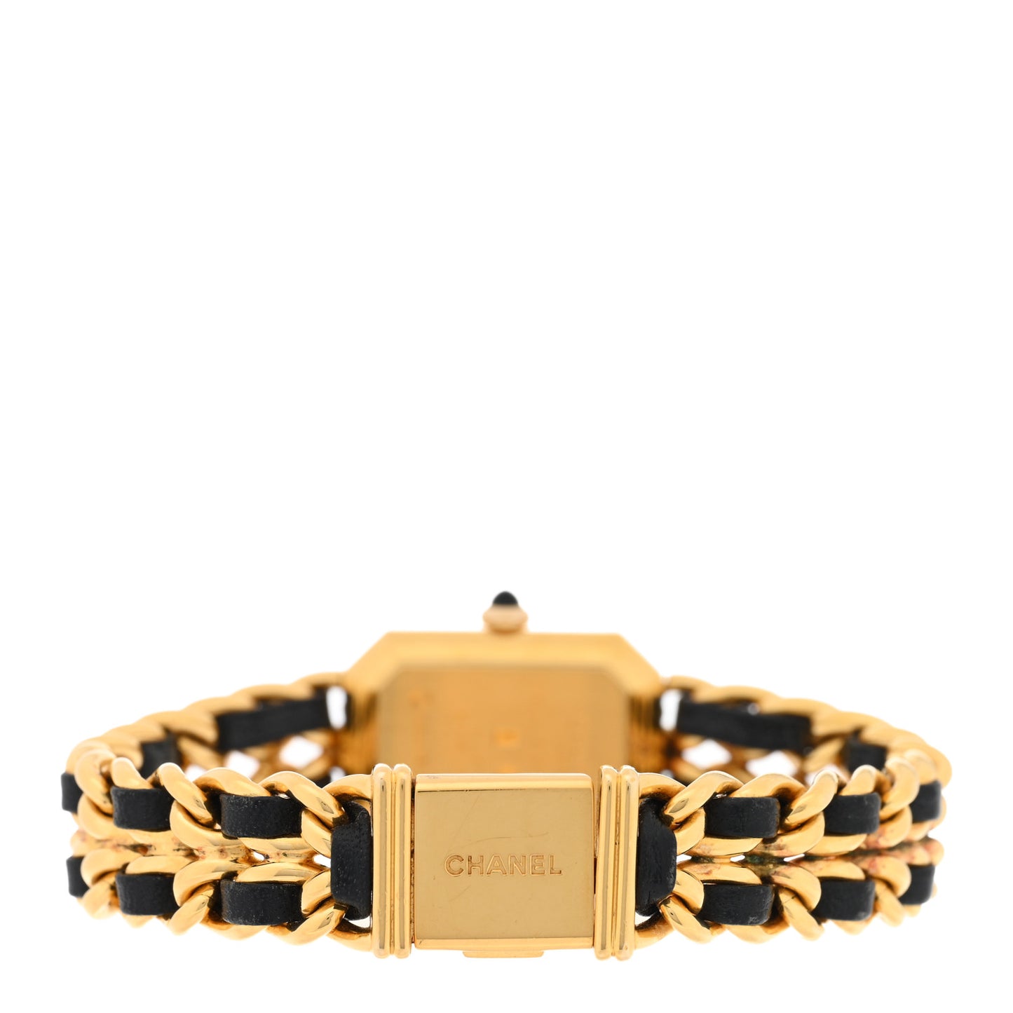 Stainless Steel Lambskin 20mm Chain Premiere Quartz Watch Gold XL