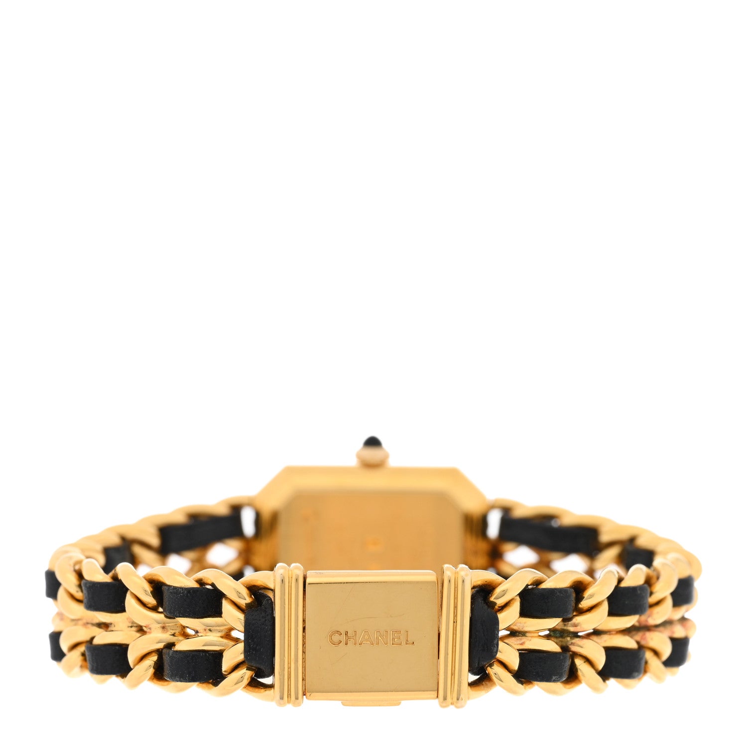Chanel Stainless Steel Lambskin 20mm Chain Premiere Quartz Watch Gold XL 3 of 4
