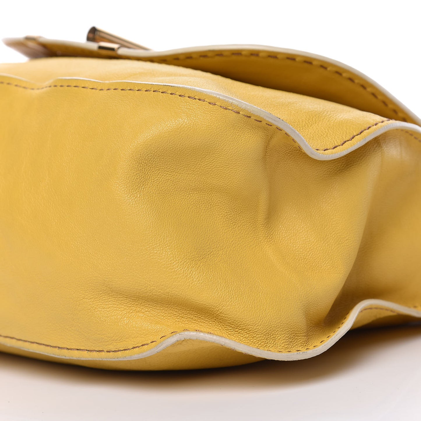Calfskin Medium Marcie Lock Satchel Mimosa