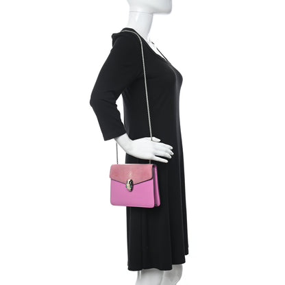 Bulgari Calfskin Galuchat Serpenti Forever Crossbody Bag Pink 2 of 11