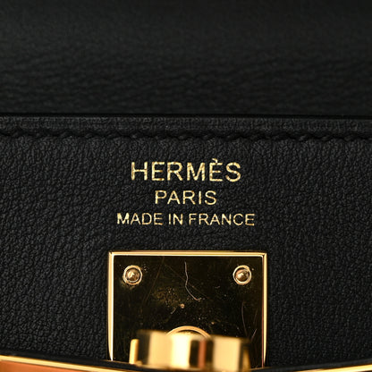 Hermes Swift Kelly Retourne 25 Black 6 of 10