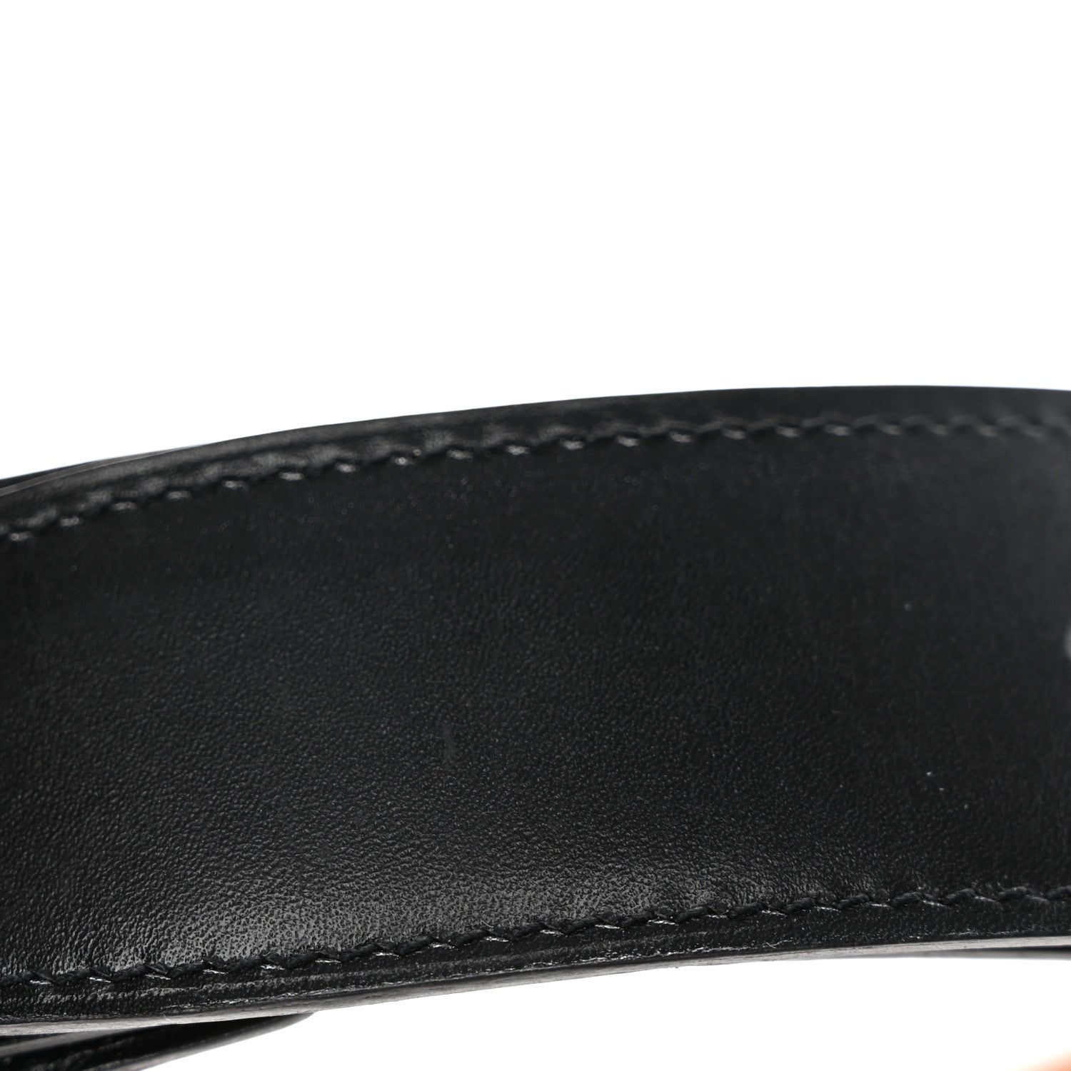 Hermes Box Chamonix 32mm Belt Strap 90 36 Black Gold 10 of 11