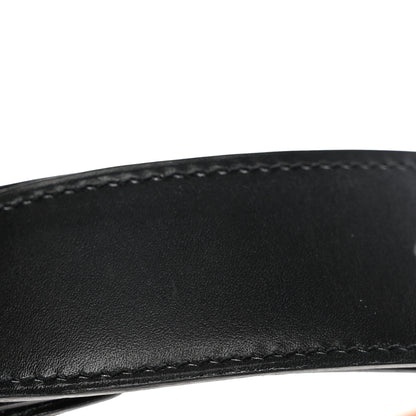 Hermes Box Chamonix 32mm Belt Strap 90 36 Black Gold 10 of 11