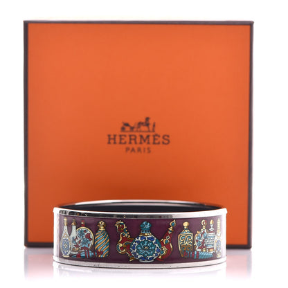 Hermes Enamel Printed Wide Flacons Bracelet 65 6 of 6
