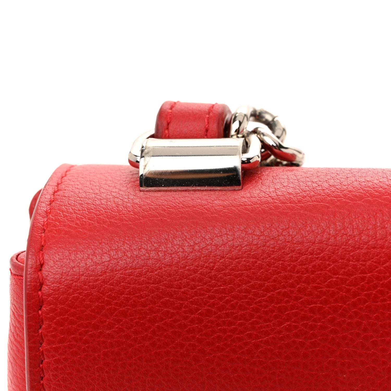 Louis Vuitton Calfskin Lockme II Chain Bag BB Rubis 13 of 17
