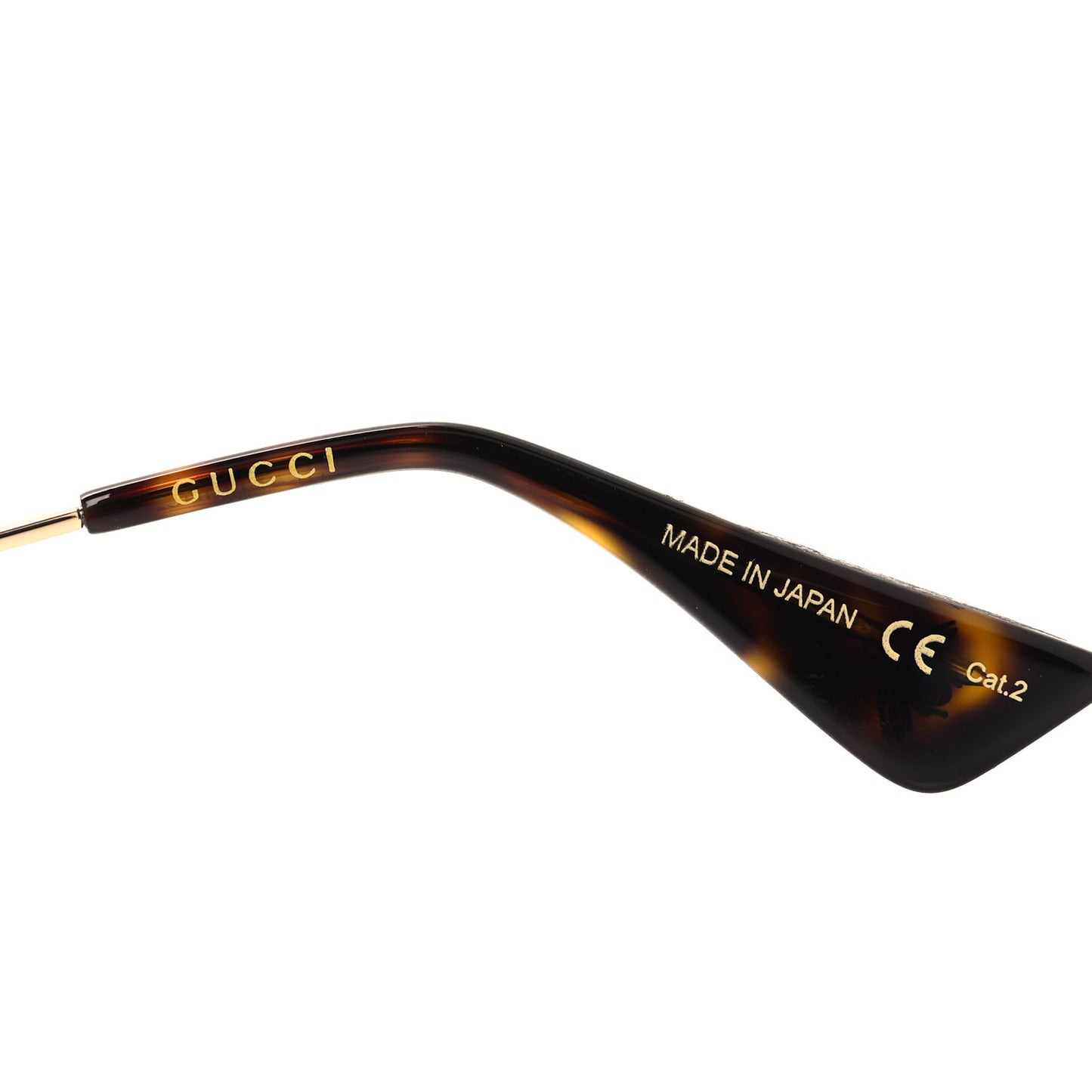 Square Frame Sunglasses GG0228S Gold