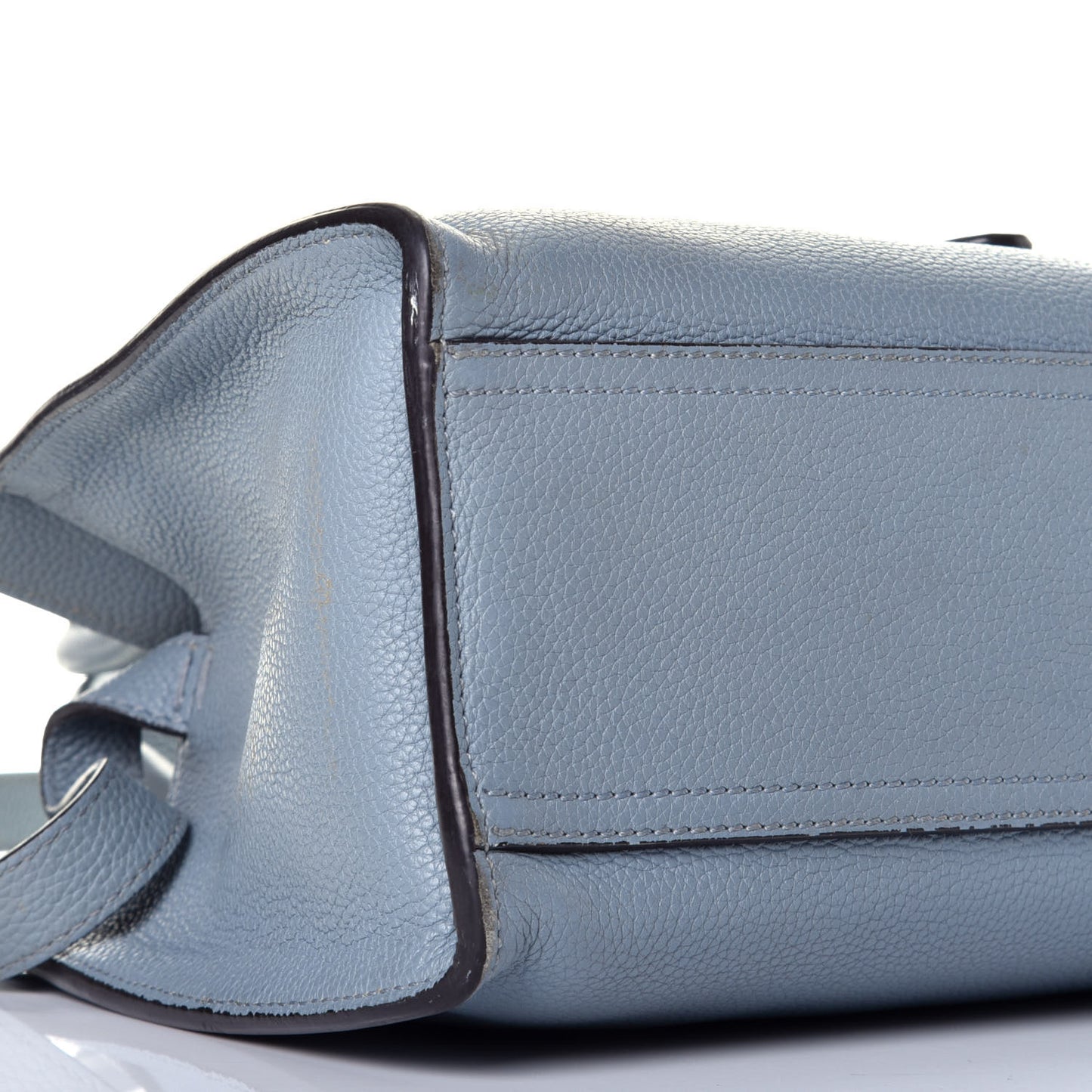 Soft Calfskin Small Jackie Top Handle Bag Light Blue