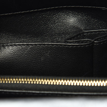 Chanel Calfskin Lizard Chevron Quilted Small Coco Handle Flap Black 11 of 13