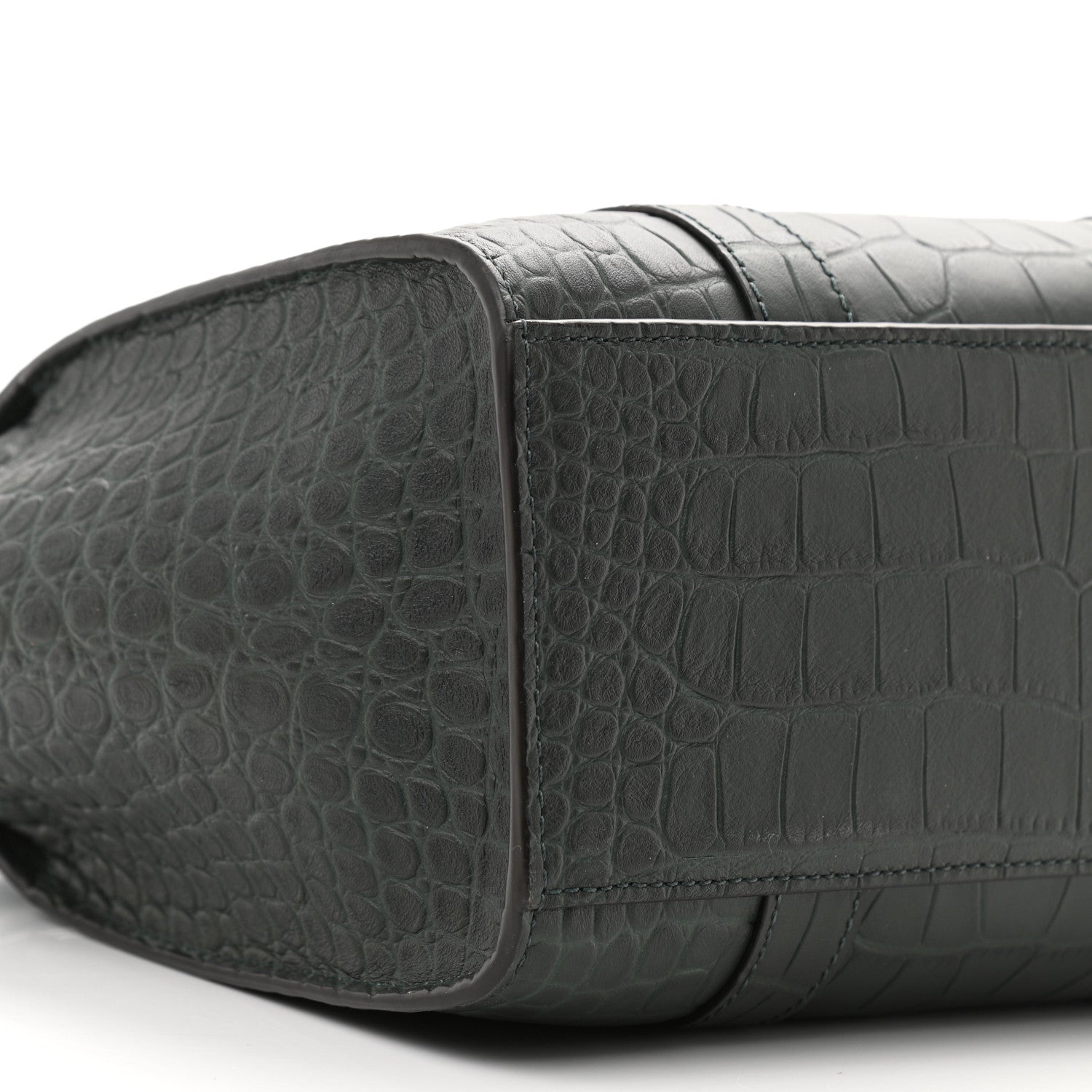 Mulberry Crocodile Embossed Small Zipped Bayswater Nettle Green 8 of 9