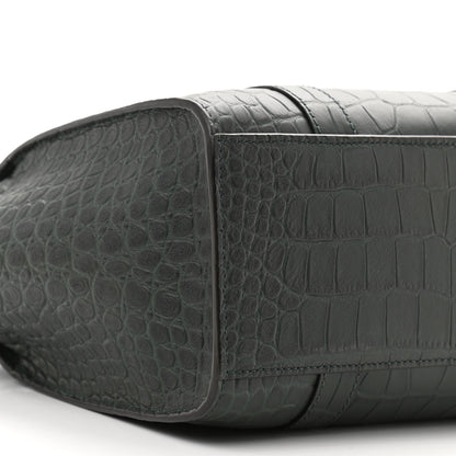 Mulberry Crocodile Embossed Small Zipped Bayswater Nettle Green 8 of 9