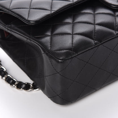 Chanel Lambskin Quilted Medium Double Flap Black 11 of 16