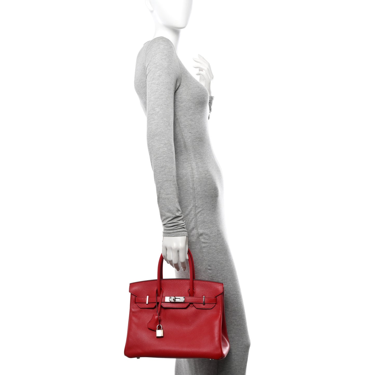 Epsom Birkin 30 Rouge Casaque