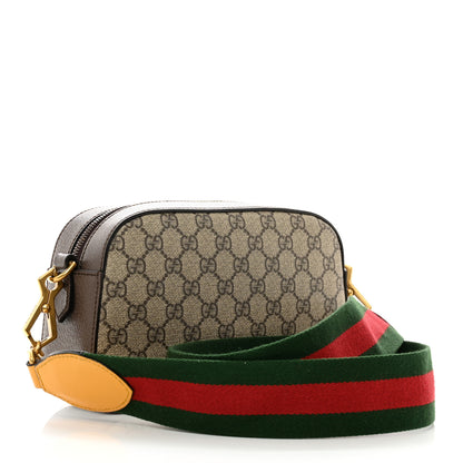 Gucci GG Supreme Monogram Web Neo Vintage Shoulder Bag Beige New Acero Crop 3 of 10