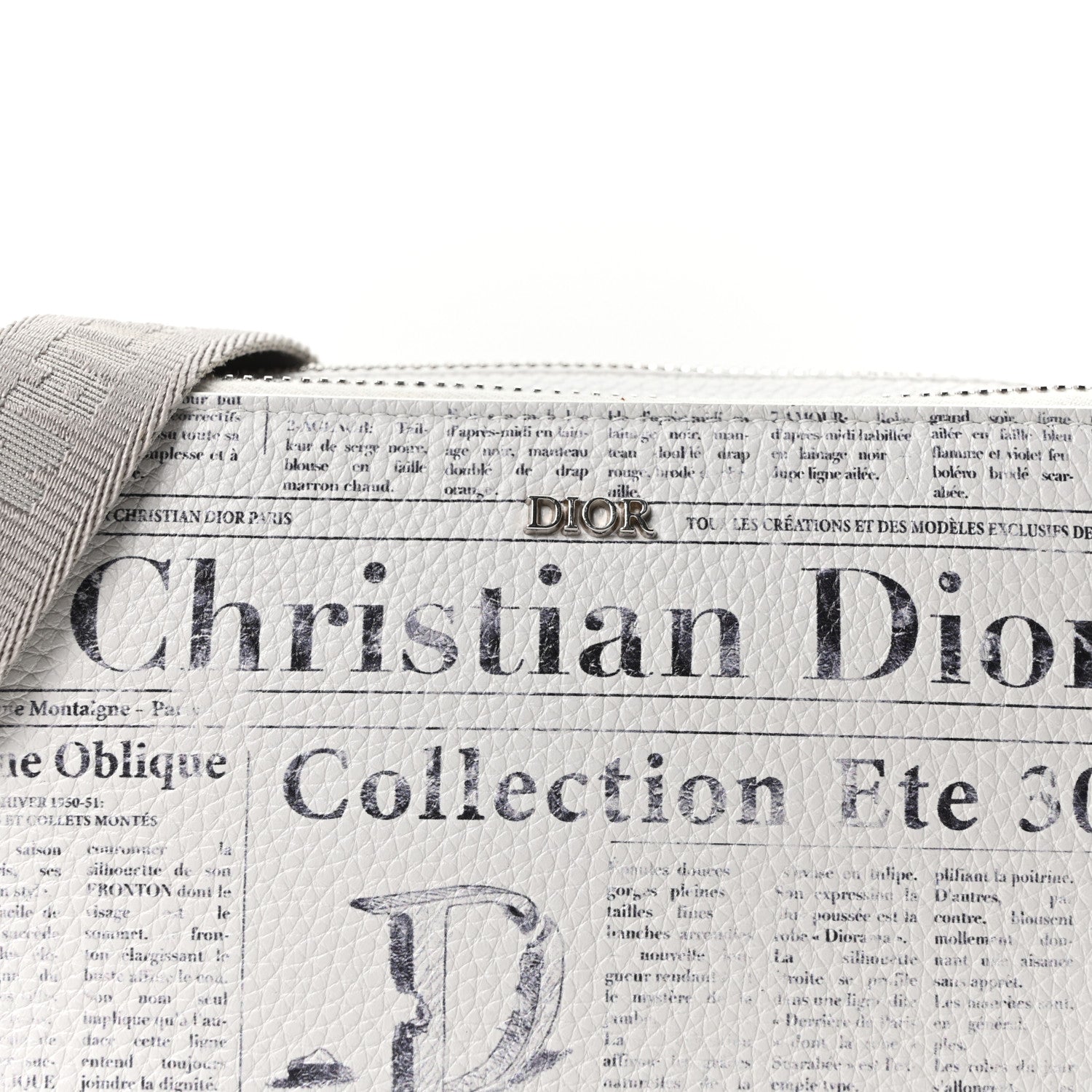 Christian Dior X DANIEL ARSHAM Grained Calfskin Newspaper