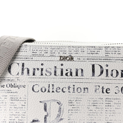 Christian Dior X DANIEL ARSHAM Grained Calfskin Newspaper Messenger White 6 of 8