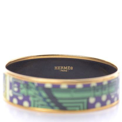 Hermes Enamel Printed Wide Bracelet 70 4 of 8