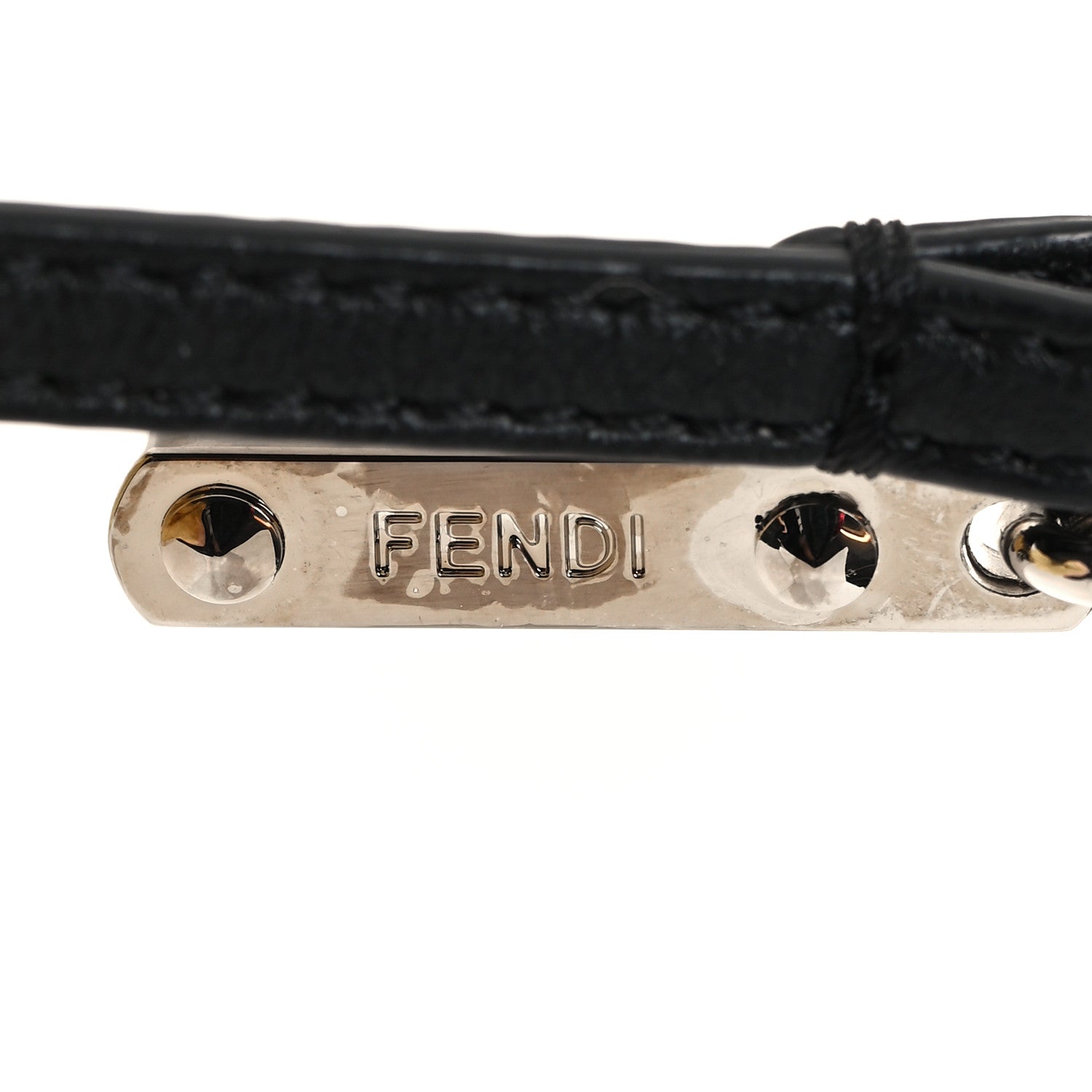 Fendi Nappa Eyes Fringe Bag Bug Charm Yellow Multicolor 3 of 4