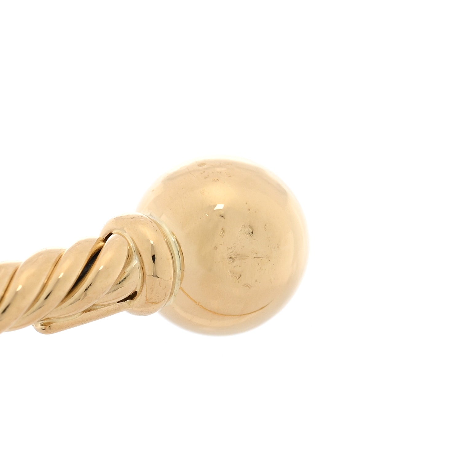 David Yurman 18K Yellow Gold 2.6mm Solari Cablespira Bracelet 4 of 4