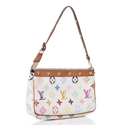 Louis Vuitton Monogram Multicolor Pochette Accessories White 3 of 14
