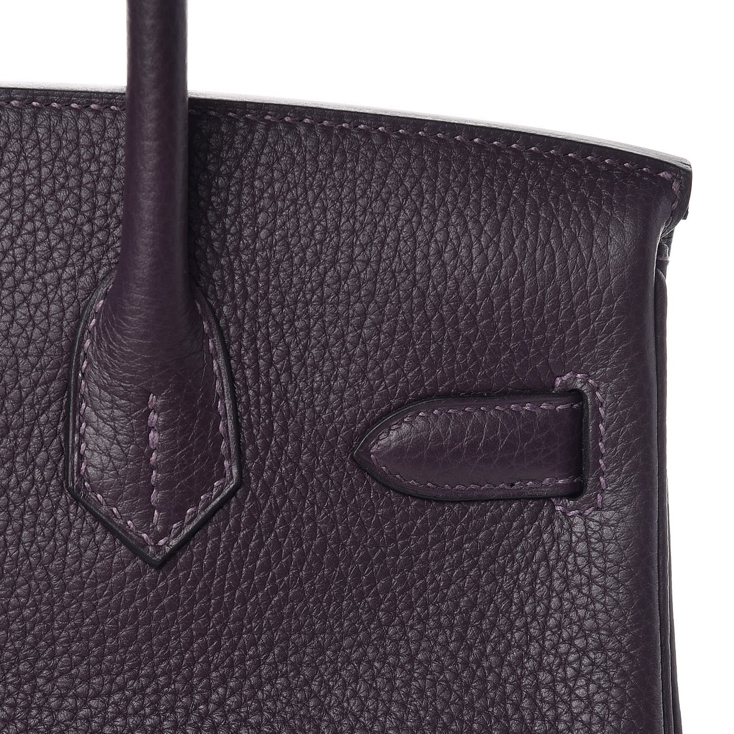 Taurillon Clemence Birkin 30 Raisin