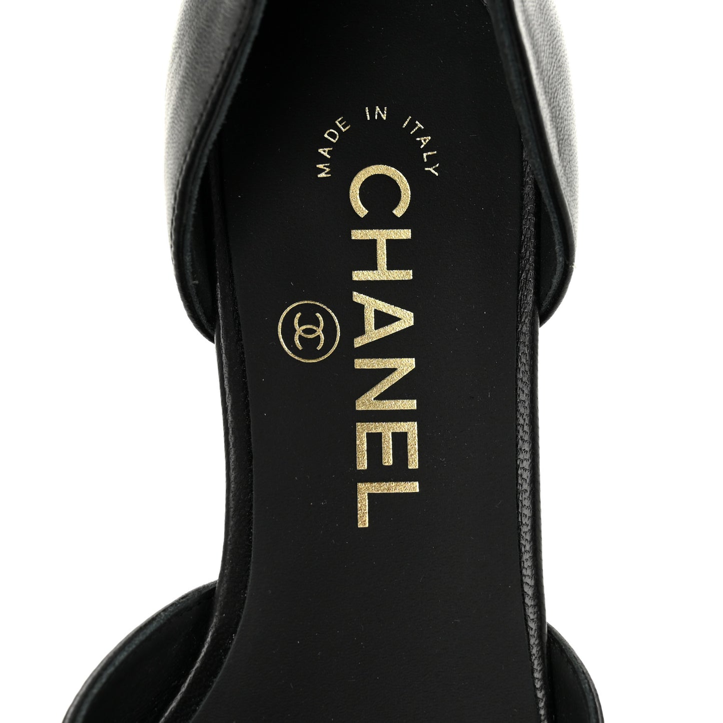 Lambskin Patent Calfskin Cap Toe Camellia Mary Jane Flats 36 Black