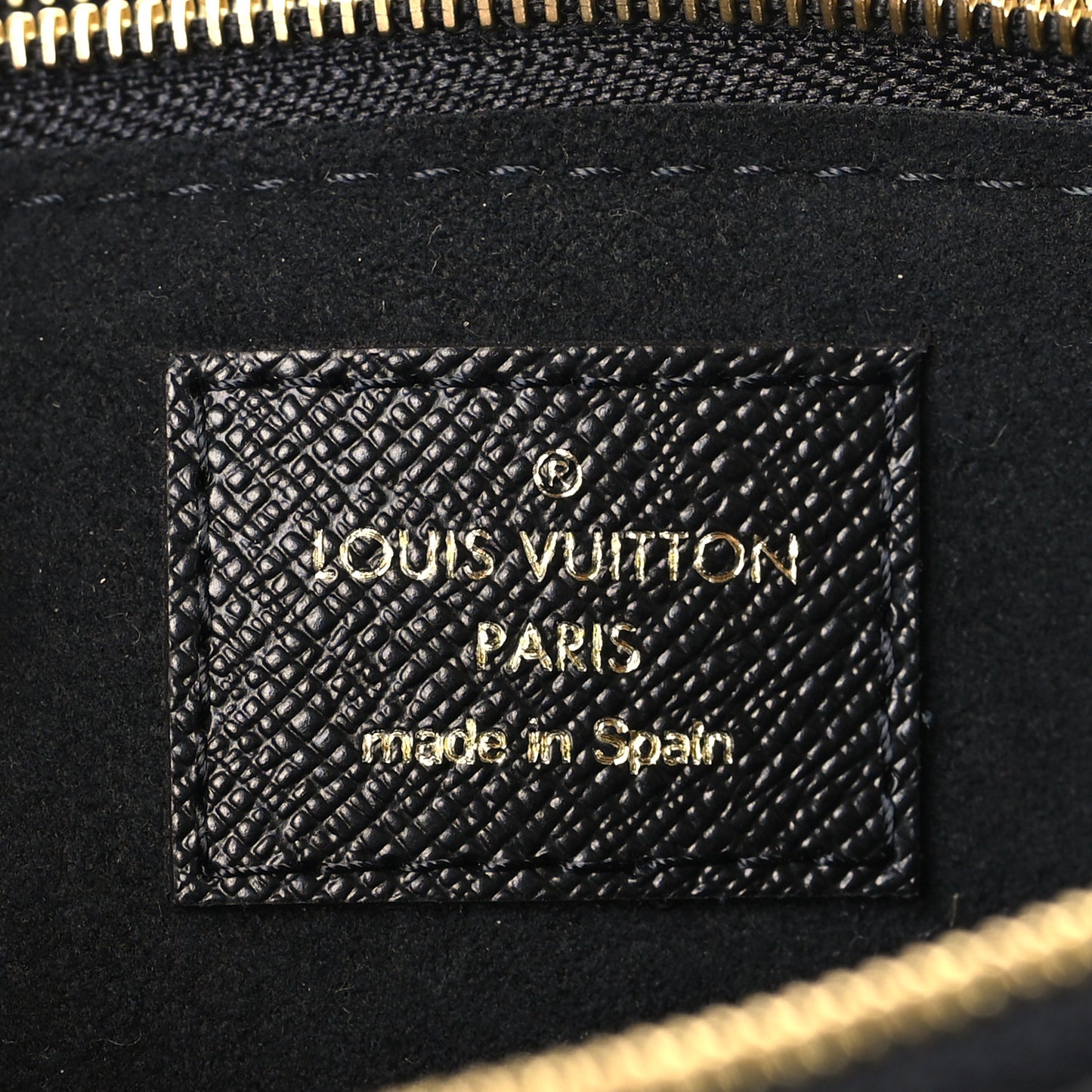 Monogram Giant Jungle Pochette Double Zip Black