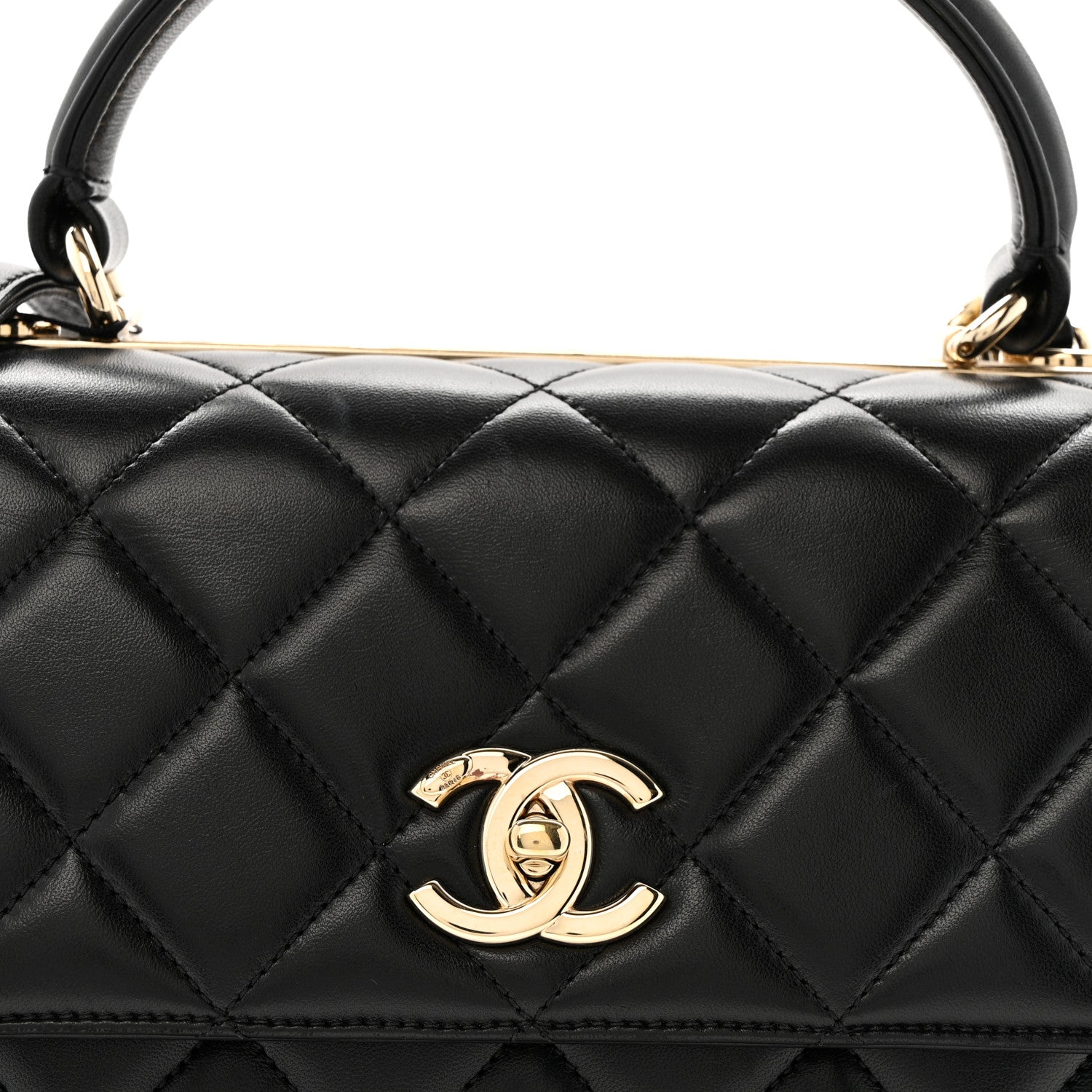 Chanel Lambskin Quilted Medium Trendy CC Flap Dual Handle Bag Black 9 of 14
