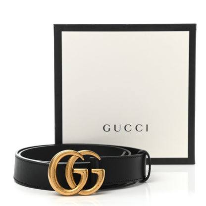 Gucci Calfskin Double G 30mm Belt 85 34 Black 8 of 8