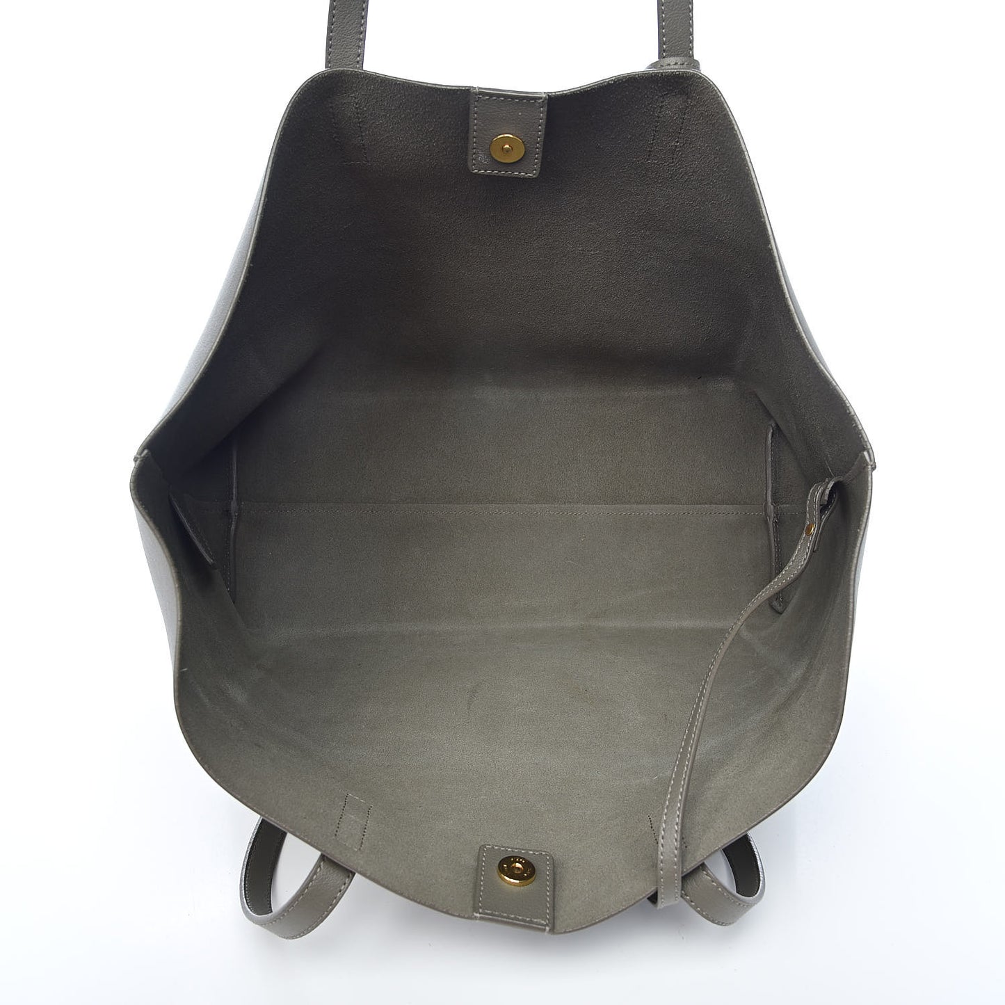 Calfskin Large Shopping Tote Kaki Militaire