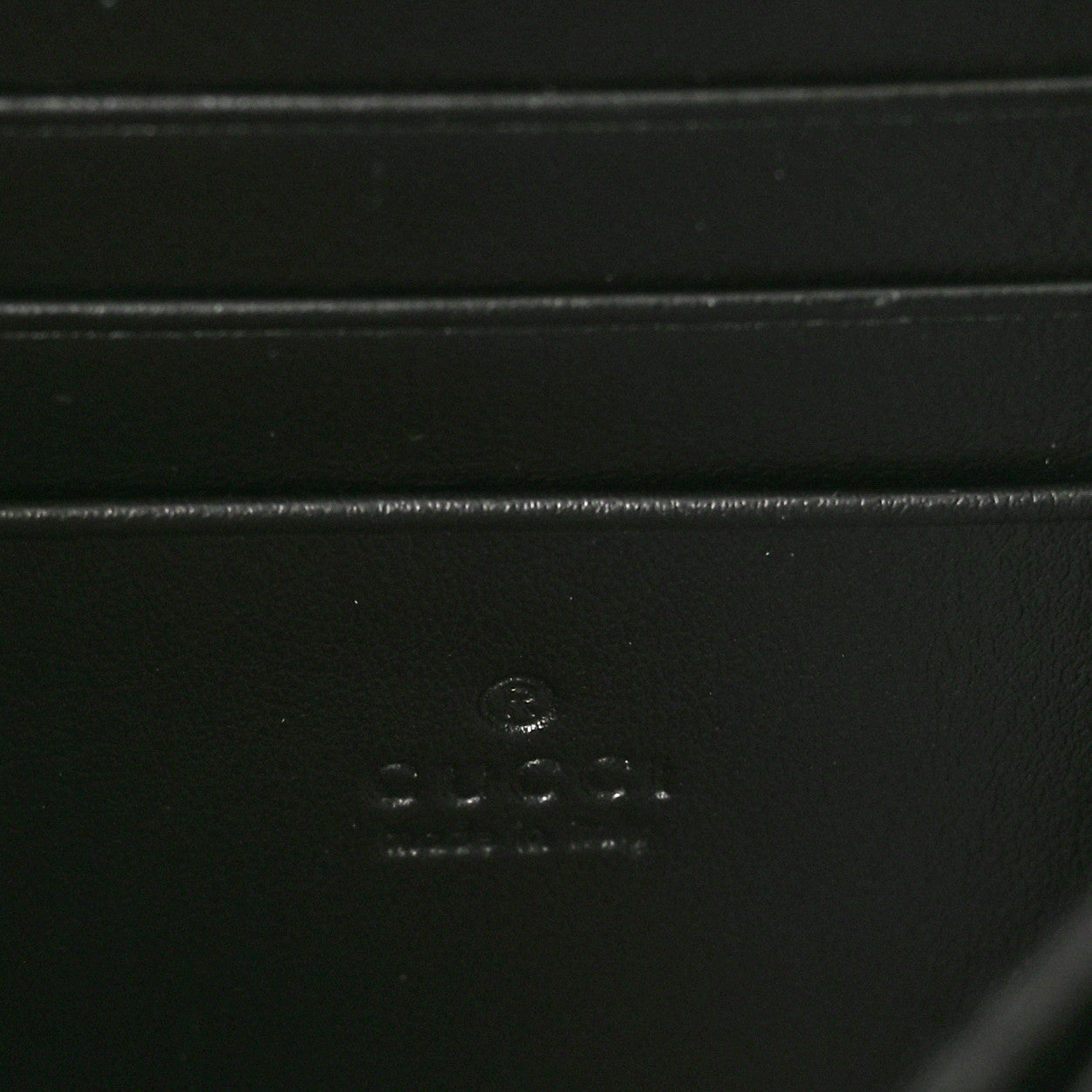 Calfskin Matelasse GG Marmont Chain Wallet Black
