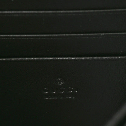 Gucci Calfskin Matelasse GG Marmont Chain Wallet Black 6 of 9