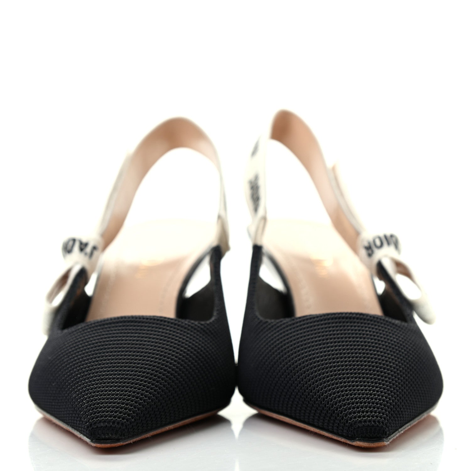 Christian Dior Technical Canvas Ribbon J Adior Slingback 65mm Pumps 37 Black 2 of 8
