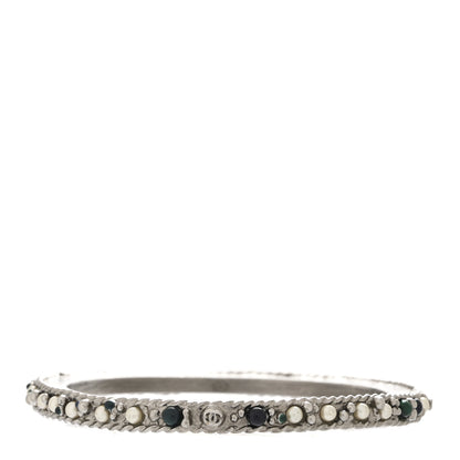 Chanel Ruthenium Pearl Bead Bangle 1 of 5