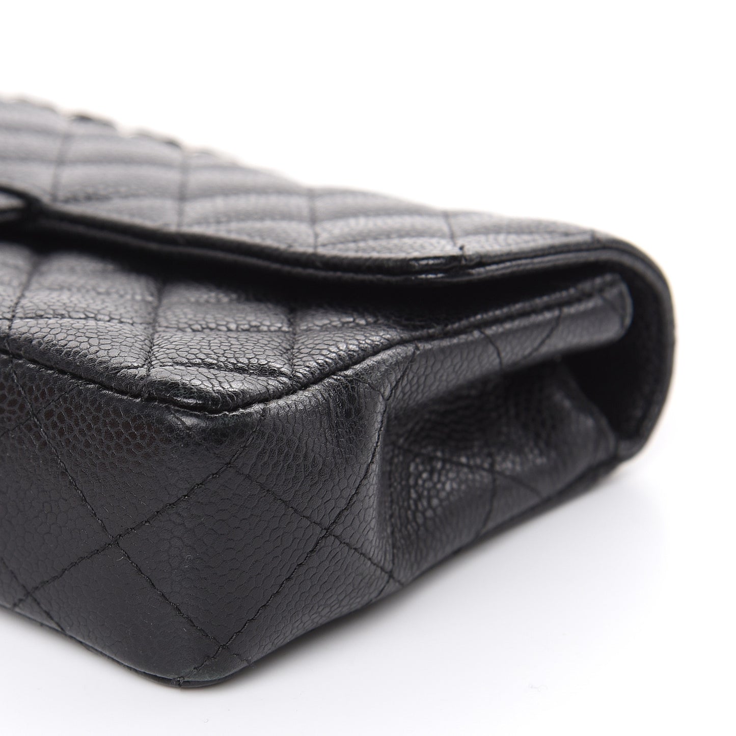 Caviar Quilted East West Flap Black