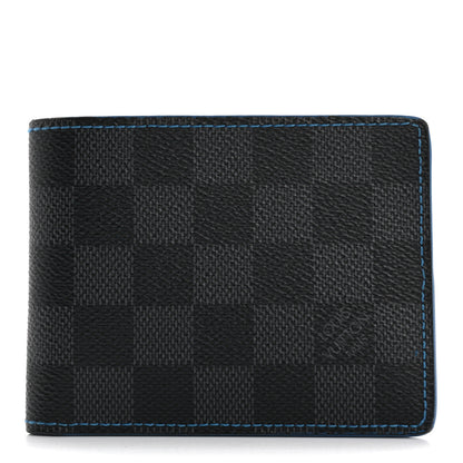 Louis Vuitton Damier Graphite Slender Wallet Blue 1 of 9