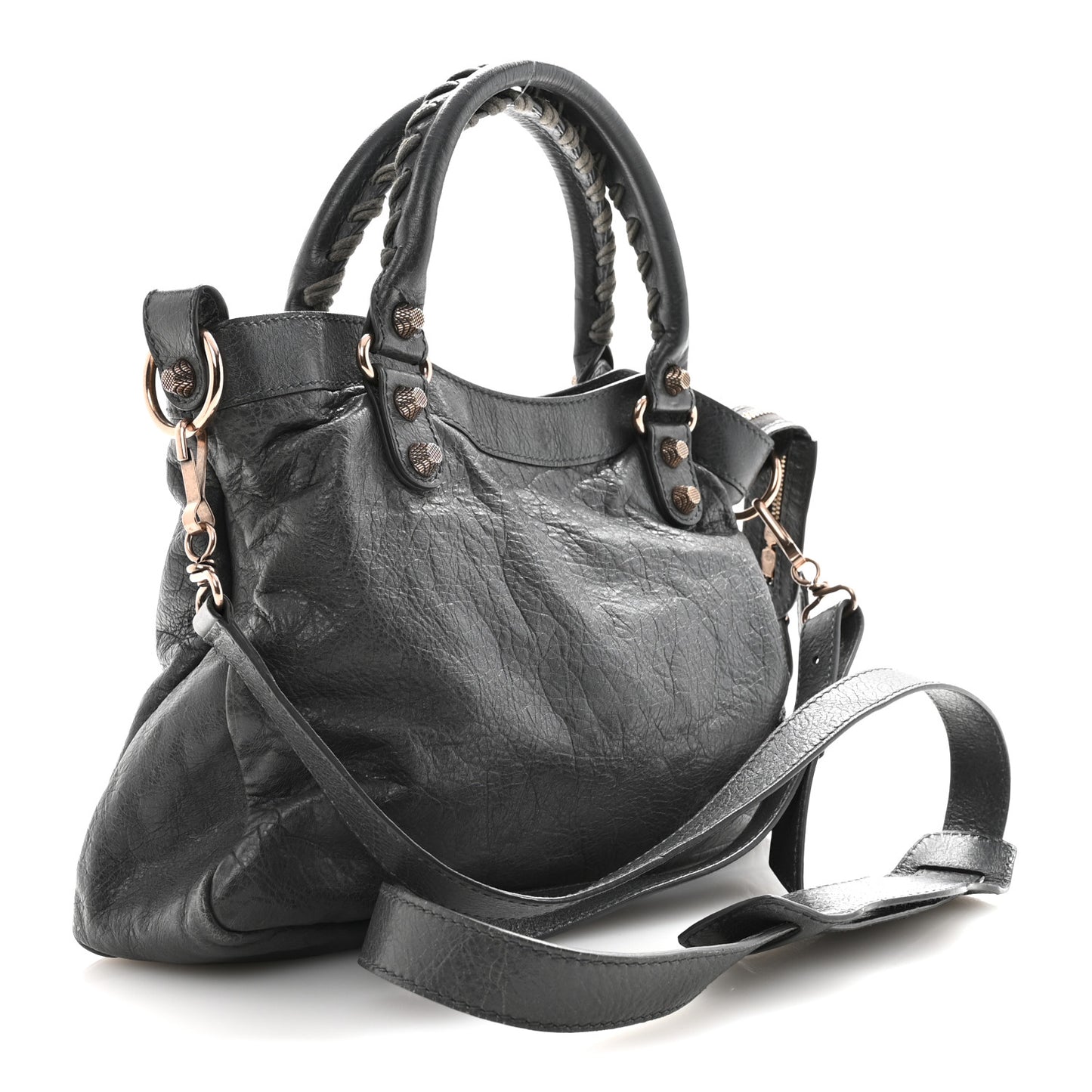 Agneau Giant 12 Rose Gold Hardware Town Gris Tarmac