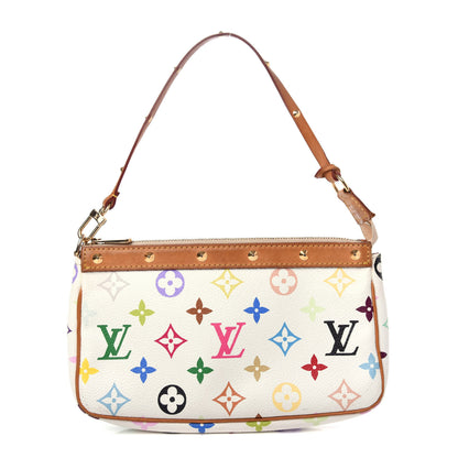 Louis Vuitton Monogram Multicolor Pochette Accessories White 1 of 12