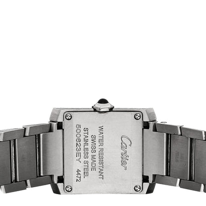 Cartier Stainless Steel 21mm Tank Francaise Quartz Watch Silver 4 of 5