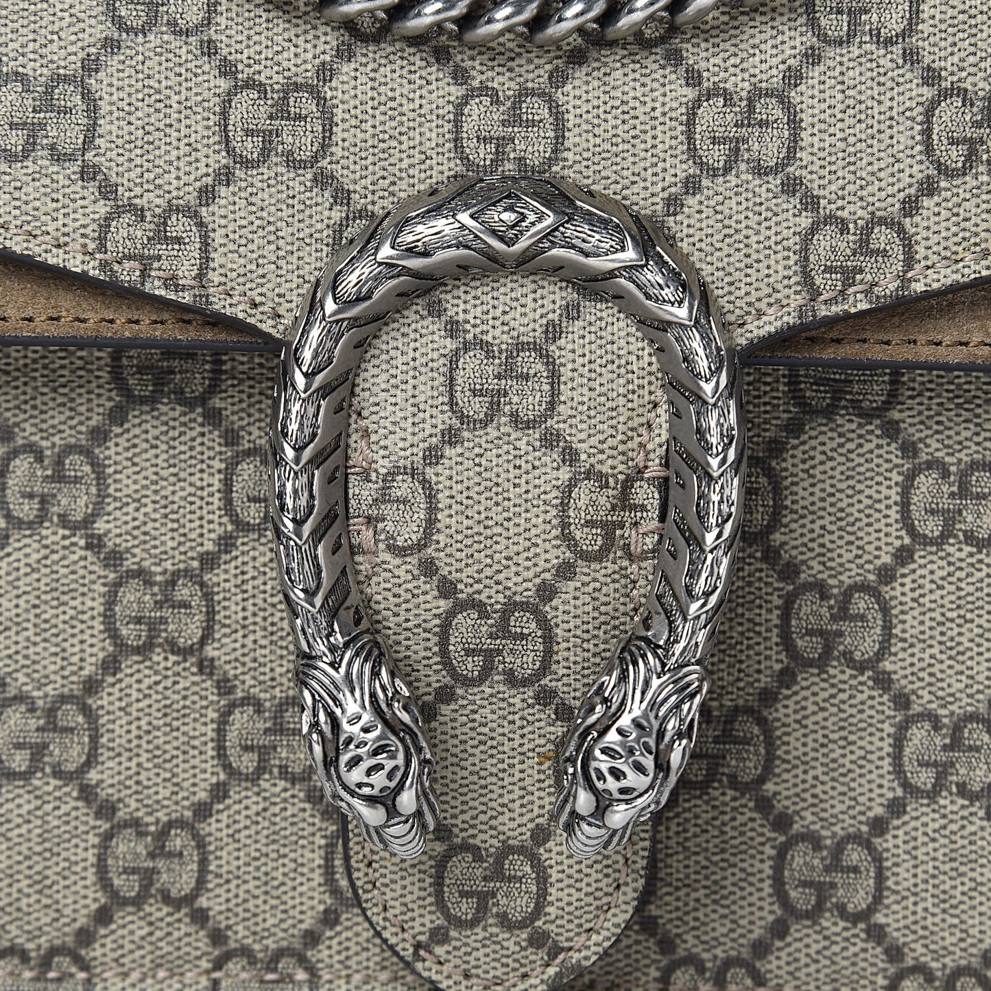 GG Supreme Monogram Small Dionysus Shoulder Bag Taupe
