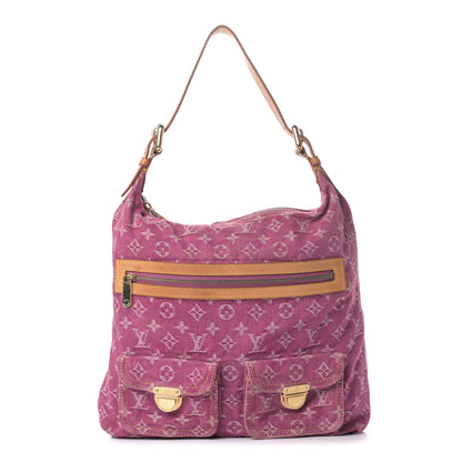 Louis Vuitton Denim Baggy GM Fuchsia 1 of 8